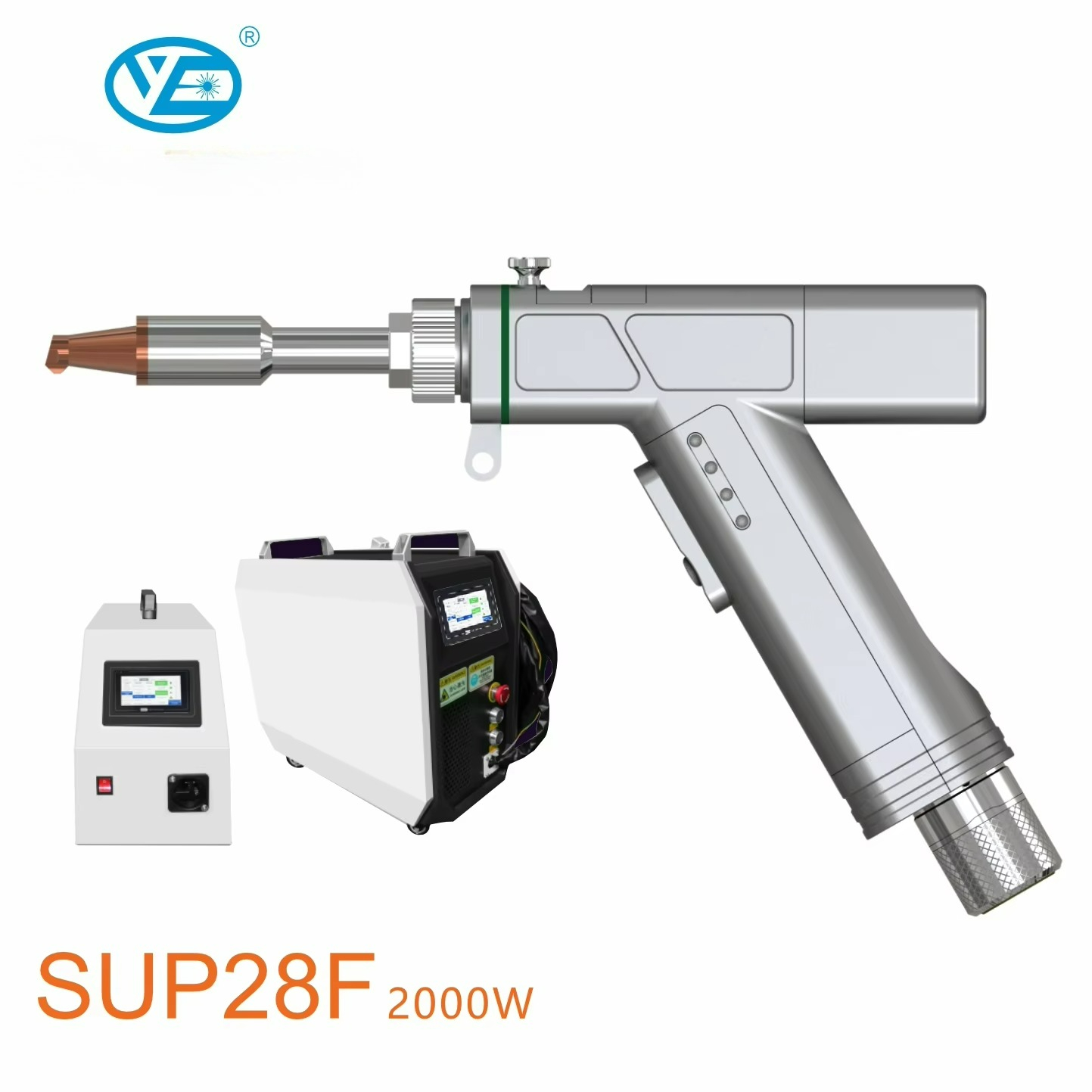 Industrial Grade Laser Welder - 新型2000W SUP28T ハンドヘルドレーザー空冷溶接ヘッド 工業用溶接ガン 金属加工に最適