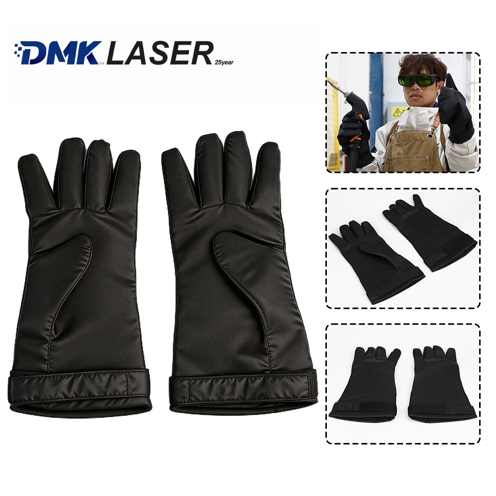 Fiber Laser Cutting Machine - DMK レーザー保護手袋黒安全手袋 75W/cm*cm 900-1070nm ファイバーレーザー溶接/切断/洗浄機用抗放射線