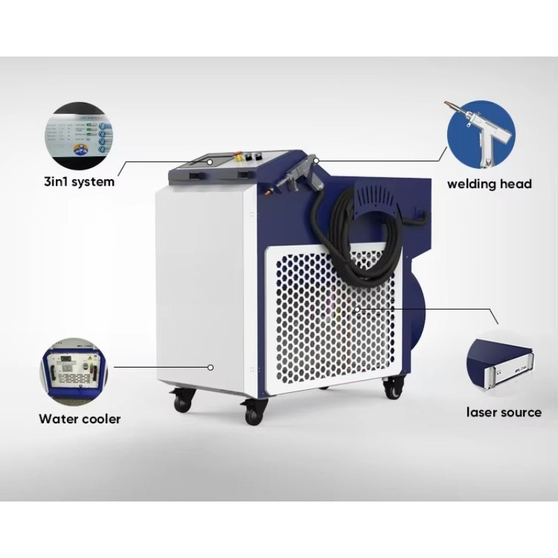 安定した新状態の自動ハンドヘルドファイバーレーザー溶接機、金 - Industrial Laser Uses のレビューと価格