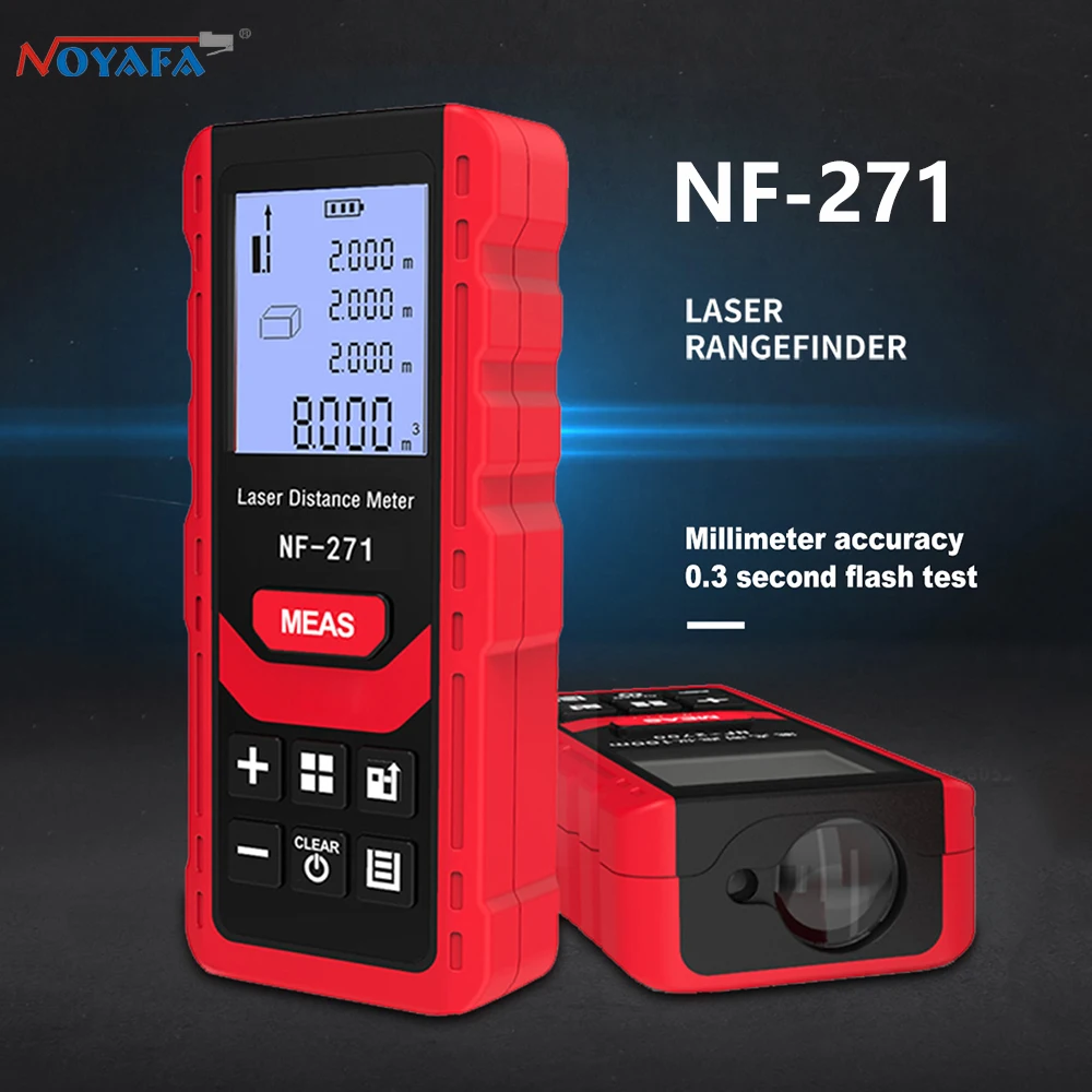 Noyafa-NF-271レーザー距離計,デジタル距離計,巻 - Industrial Laser Rangefinder のレビューと価格