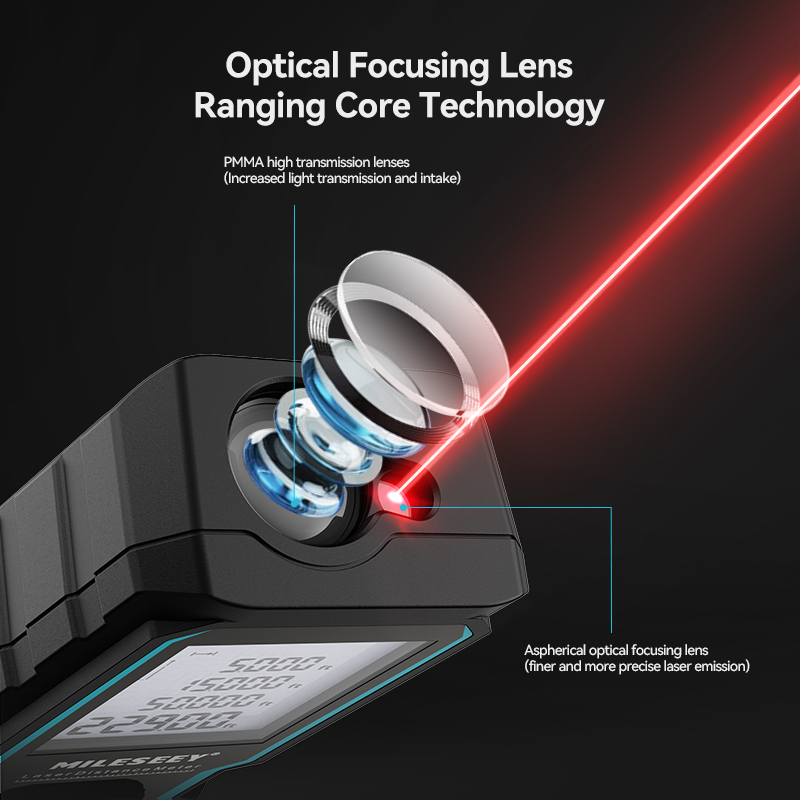 Mileseey x5 X6 -バッテリー駆動のレーザー距離 - Industrial Laser Rangefinder のレビューと価格