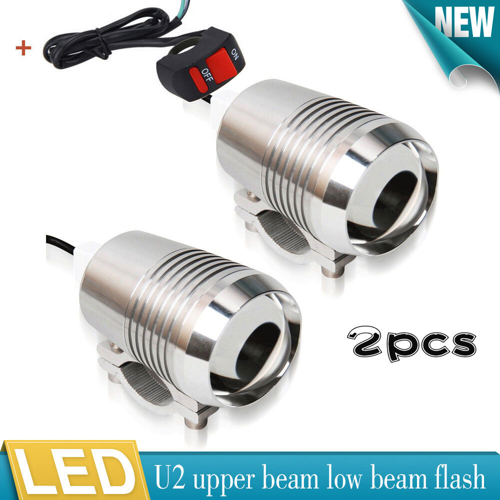 ペア 12V オートバイスポットフォグライト防水 30 ワッ - Industrial Laser Beam のレビューと価格