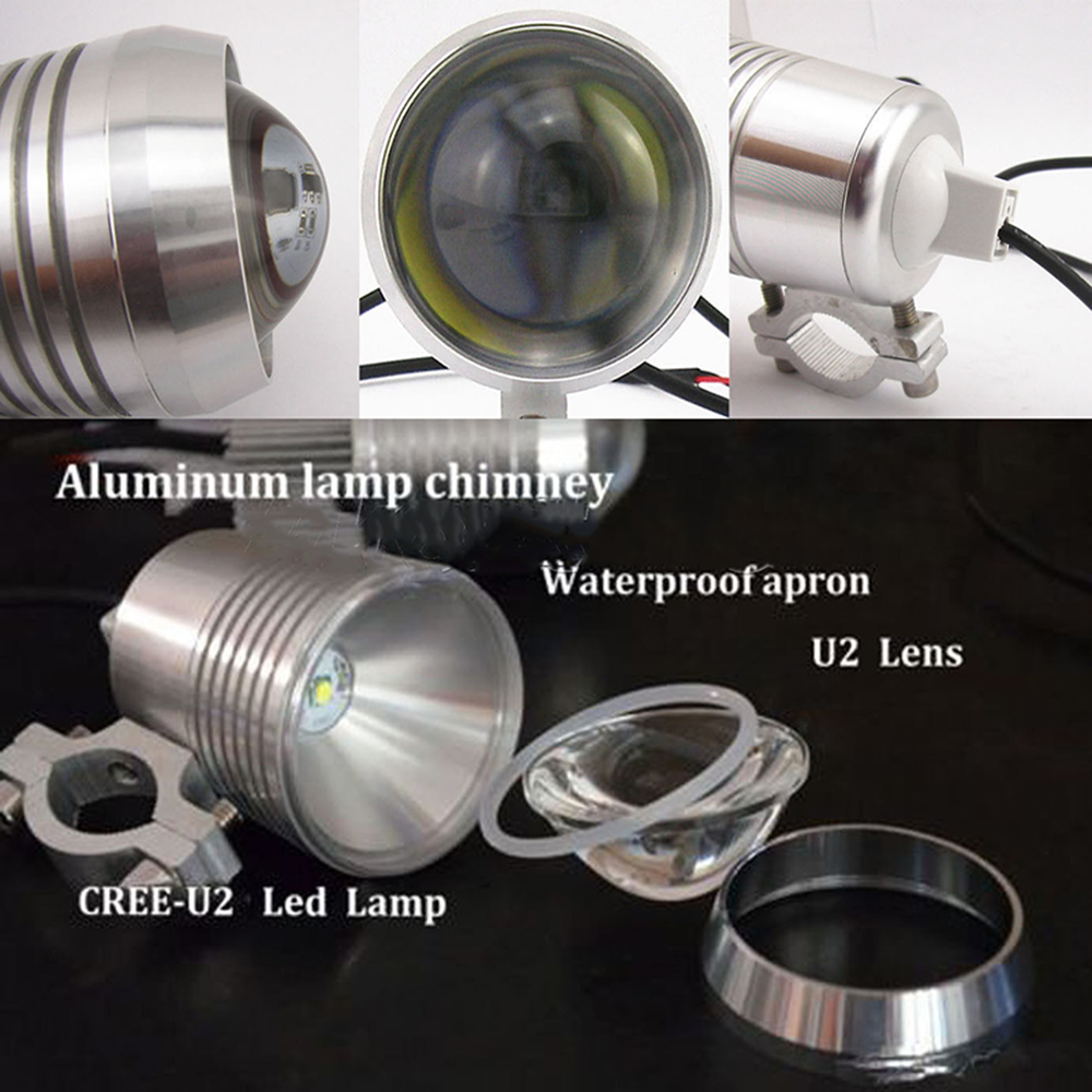ペア 12V オートバイスポットフォグライト防水 30 ワッ - Industrial Laser Beam のレビューと価格