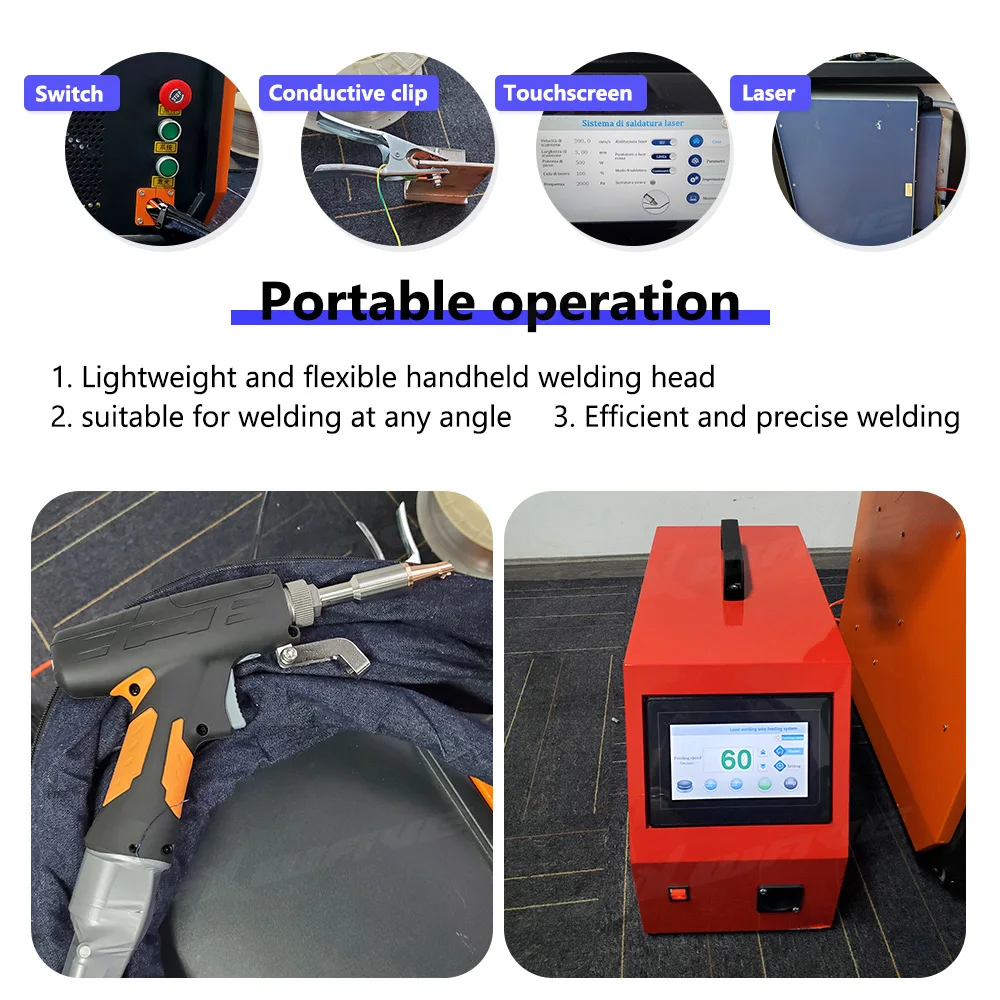 900W 1200W レーザーメタルコネクタ |   階段棒 - Industrial Grade Laser Welder のレビューと価格