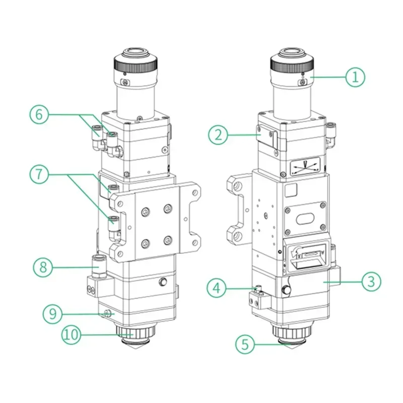 ファイバー切断ヘッド 3.3KW BT240S BM110  - Industrial Laser Uses のレビューと価格