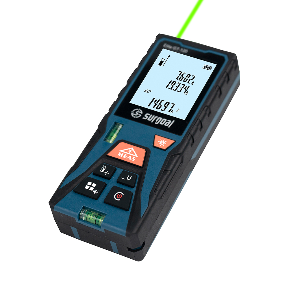 120mグリーンレーザー距離計、水準器付きデジタルレベルレー - Industrial Laser Rangefinder のレビューと価格
