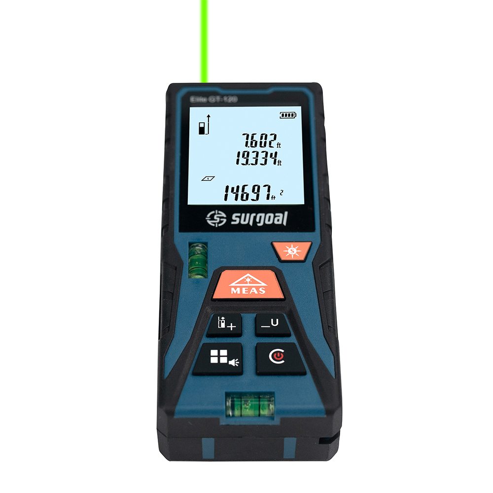 120mグリーンレーザー距離計、水準器付きデジタルレベルレー - Industrial Laser Rangefinder のレビューと価格