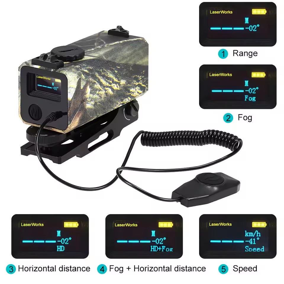 屋外狩猟用ミニレーザー自動距離計,リアルタイム表示,距離速度 - Industrial Laser Rangefinder のレビューと価格