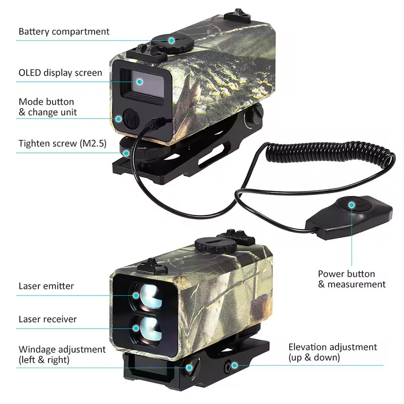 屋外狩猟用ミニレーザー自動距離計,リアルタイム表示,距離速度 - Industrial Laser Rangefinder のレビューと価格