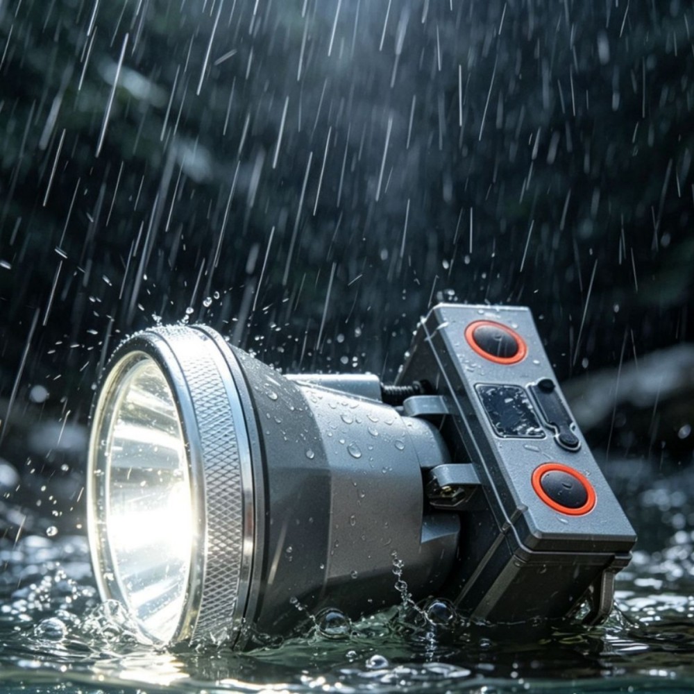 高性能LEDレーザーヘッドランプ 充電式タクティカル懐中電灯 - Industrial Laser Light のレビューと価格