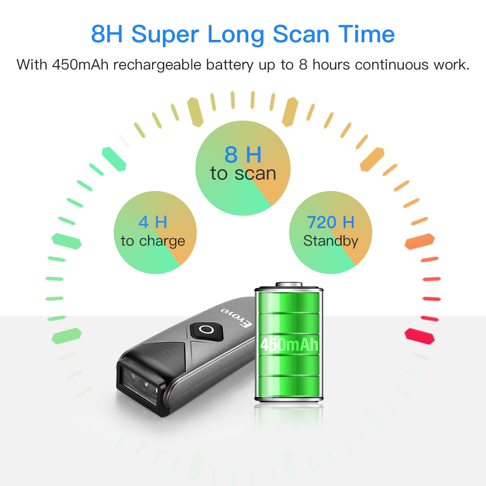 Eyoyo 2 パック バーコード スキャナー ミニ QR  - Industrial Laser Beam のレビューと価格