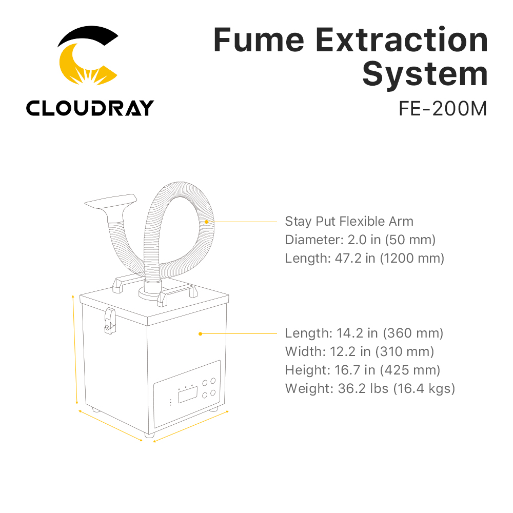 Cloudray Fume Extraction Syste - Fiber Laser Cutting Machine のレビューと価格